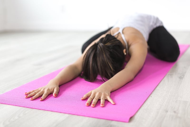Yin Yoga Stretching Pose